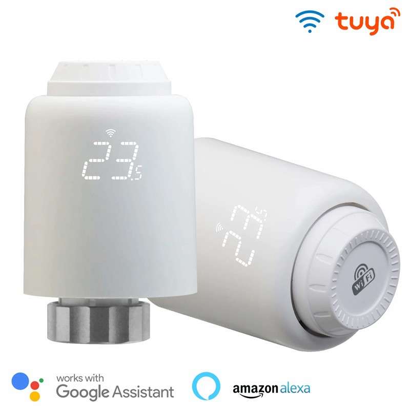 Vanne de radiateur Tuya Smart WiFi pour radiateurs avec écran LCD