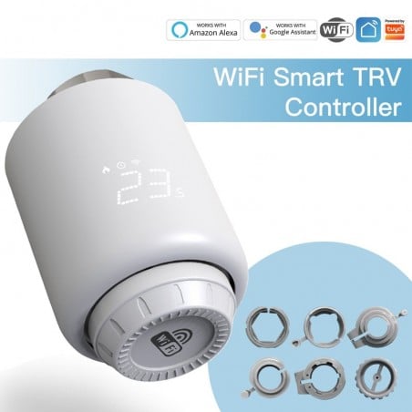 Válvula termostática Wi-Fi inteligente Tuya