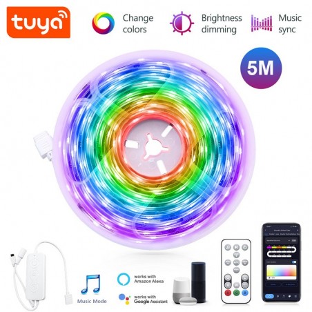 Tuya Dream Color Smart WiFi RGBIC Musical Led Strip Kit