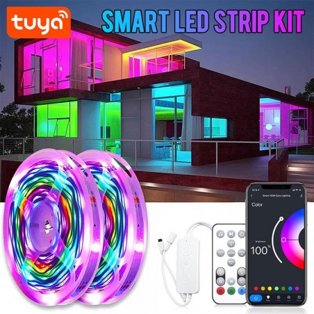 Kit de bande LED Tuya Smart WiFi Dream Color RGBIC