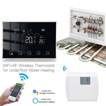 Beca WiFi Batería Termostato 8000RF-VA-GAW Suelo Radiante
