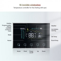 Beca WiFi Batterij Thermostaat BHT-8000RF-VA Elektrische Verwarming