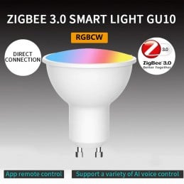 Tuya GU10 LED Smart Light Bulb ZigBee funciona con Alexa y Google