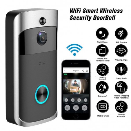 Tuya Smart Wifi Video Intercom met PIR Sensor en Nachtzicht