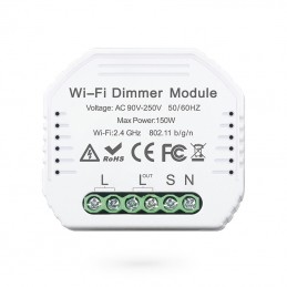Tuya Wi-Fi Module Mini eenkanaals schakelaar voor dimbare verlichting