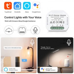 Tuya Wi-Fi Module Mini eenkanaals schakelaar voor dimbare verlichting