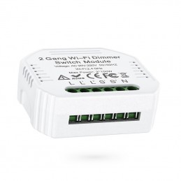 Controlador de iluminación inteligente Wi-Fi de dos canales Mini Tuya