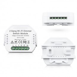 Controlador de iluminación inteligente Wi-Fi de dos canales Mini Tuya
