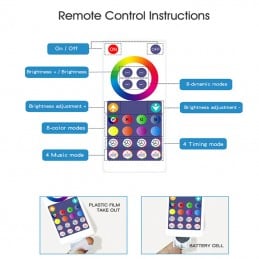 Tuya Luci da Terra a LED RGBIC Smart WiFi e Bluetooth da Giadino