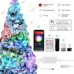 Guirlande Lumineuse Tuya Globe Lights Smart WiFi et Bluetooth LED