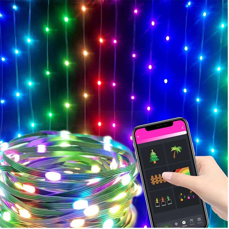 Tuya Rope Led Tuya Dreamcolor LED-ljusslinga Smart WiFi 10 Meter Universal