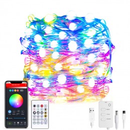 Guirlande Lumineuse Tuya Globe Lights Smart WiFi et Bluetooth LED