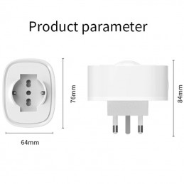 Tuya Presa Smart WiFi 16A con Funzione di Misurazione Tutto in uno