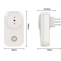 Prise intelligente Tuya ZigBee 16A IT avec fonction de mesure - Expert4hose