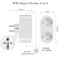 Tuya Double Smart WiFi Socket 16A mit Messfunktion Tuya Double Smart WiFi Socket 16A mit Messfunktion