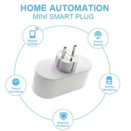Tuya Doppel Schuko Smart WiFi 16A Steckdose mit Verbrauchsmessung