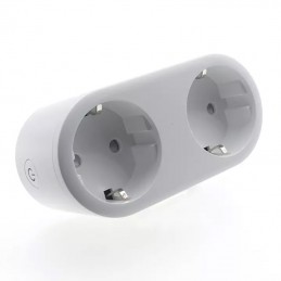 Tuya Double Schuko Smart WiFi Stopcontact 16A met Verbruiksmeting