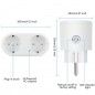 Tuya Dubbel Smart WiFi Stopcontact 16A met Meetfunctie Tuya Dubbel Smart WiFi Stopcontact 16A met Meetfunctie