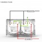 Toma Doble Tuya Smart WiFi Empotrable Toma Doble Tuya Smart WiFi Empotrable