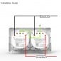 Tuya Double Prise Murale Smart WiFi Encastré Tuya Double Prise Murale Smart WiFi Encastré