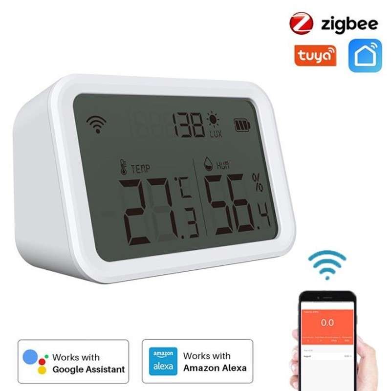 Tuya Smart ZigBee Temperature, Humidity and Light Intensity Sensor