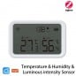 Tuya Smart ZigBee temperatuur-, vochtigheids- en lichtintensiteitssensor Tuya Smart ZigBee temperatuur-, vochtigheids- en lichtintensiteitssensor