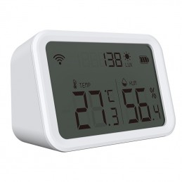 Capteur de température, d'humidité et d'intensité lumineuse Tuya Smart ZigBee