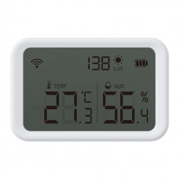 Capteur de température, d'humidité et d'intensité lumineuse Tuya Smart ZigBee