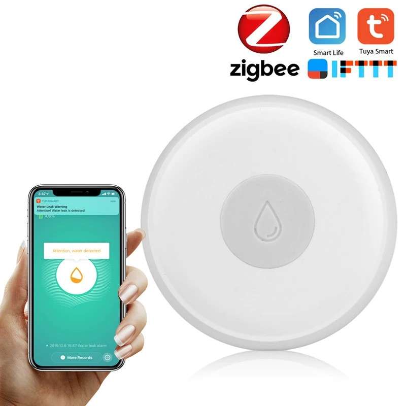 Sensor Derrame Agua Zigbee Para Tuya / Smartlife / Ewelink