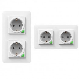 Tuya Double Prise Murale Smart WiFi Encastré 16A - Expert4house