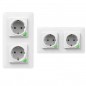 Tuya Double Prise Murale Smart WiFi Encastré Tuya Double Prise Murale Smart WiFi Encastré