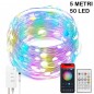 Guirnaldas de luces LED Tuya Wi-Fi inteligente y Bluetooth Guirnaldas de luces
