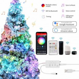 Guirlande Lumineuse LED Tuya Dreamcolor Smart WiFi 10 Mètres Universel