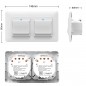 Tuya Einbau-Smart-WLAN-Doppelwandschalter Tuya Einbau-Smart-WLAN-Doppelwandschalter