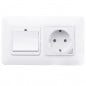 Toma de pared empotrable Tuya con interruptor WiFi inteligente