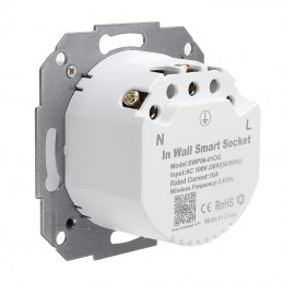 Prise Tuya Schuko avec interrupteur mural Smart WiFi encastré