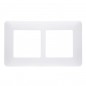 Interruptor de pared doble WiFi inteligente empotrado Tuya