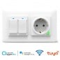 Tuya Recessed Wall Socket with Double Smart WiFi Switch Tuya Recessed Wall Socket with Double Smart WiFi Switch