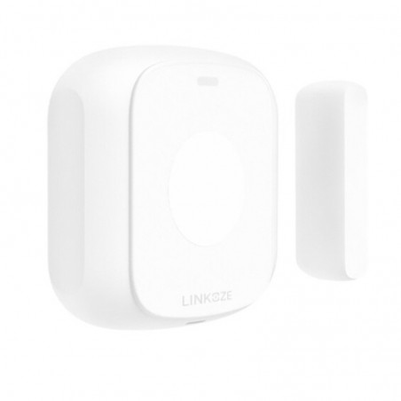 Detector de apertura de puerta Zigbee inteligente Linkoze con botón de escena