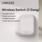 Interruptor inalámbrico Linkoze para Scene Smart Zigbee con 2 botones Interruptor inalámbrico Linkoze para Scene Smart Zigbee con 2 botones