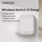 Linkoze Draadloze Schakelaar voor Scene Smart Zigbee met 2 Knoppen Linkoze Draadloze Schakelaar voor Scene Smart Zigbee met 2 Knoppen