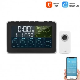 Tuya Stazione Meteorologica Smart WiFi con Display e Termometro