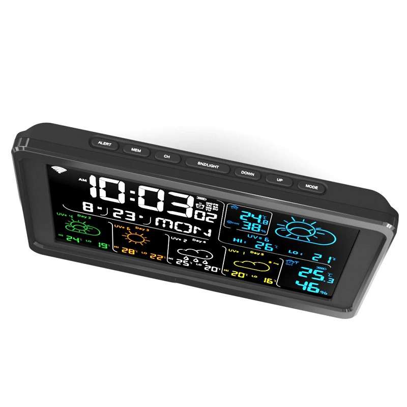 Station Météo Connectée Tuya WiFi – écran Et Capteur Extérieur, Compatible Tuya