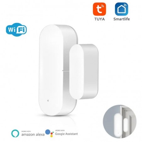 Tuya Smart WiFi Door and Window Sensor with Light Detector