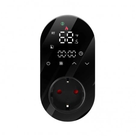 Termorregulador WIFi Beca pantalla LED con toma 16A con sonda