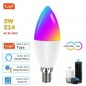 Tuya Lampadina LED Smart Wifi E14 a Candela RGBCW Tuya Lampadina LED Smart Wifi E14 a Candela RGBCW