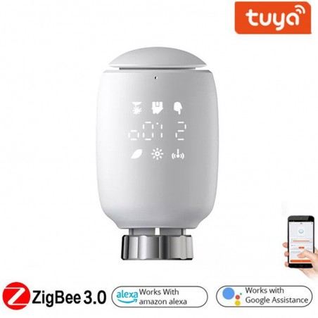 Cabezal termostático inteligente Tuya ZigBee 3.0 - Control del radiador