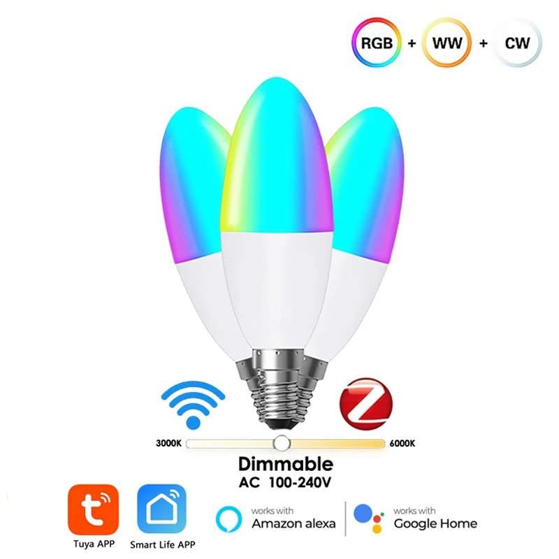 Ampoule LED Smart E14 : contrôle intelligent et économie d'énergie