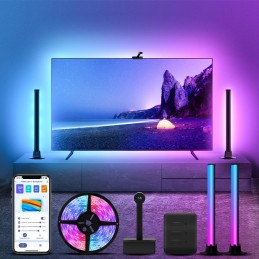 Expert4house - Tuya Immersions-LED-TV-Kit für WiFi Smart RGBIC Spiele