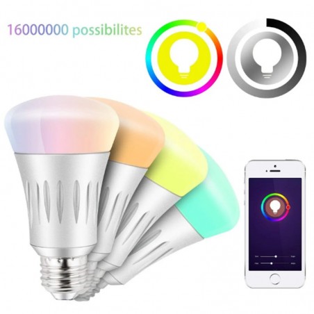Tuya WiFi Ampoule Intelligente 7W Dimmable WiFi E27